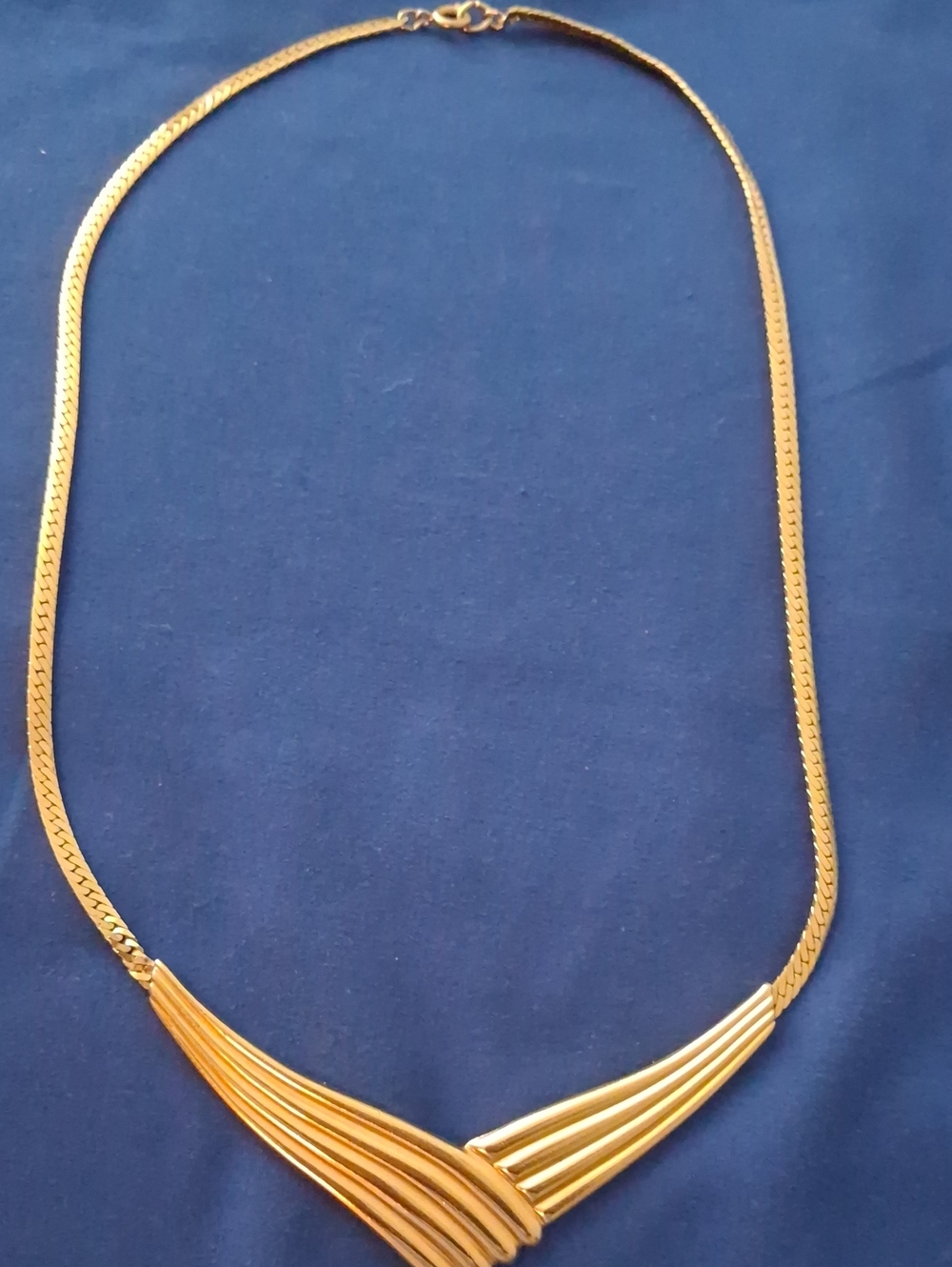 Monet Gold V-Front Multi-Bar Necklace